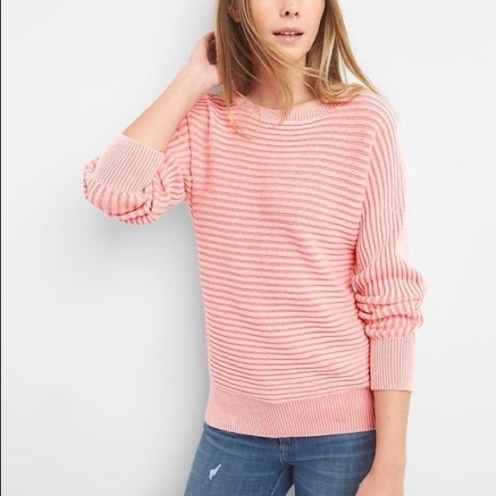Gap dolman sleeve ribbed sweater sz M